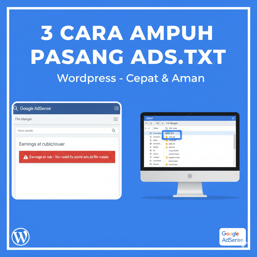 3 Cara Ampuh Menambahkan Ads.txt di WordPress (Lengkap dengan Plugin & Kode)