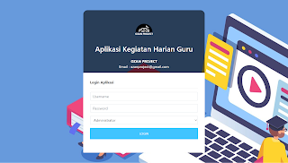 Aplikasi Kegiatan Harian Guru Berbasis Website ( 100% Gratis ) | Source Code