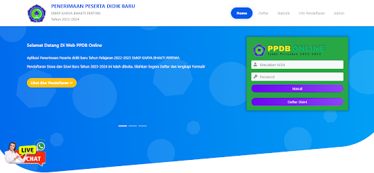 Aplikasi PPDB Terbaru | Free Source Code Gratis